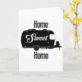 Home Sweet Home -  Camper  Trailer Kaart (Gele Bloem)