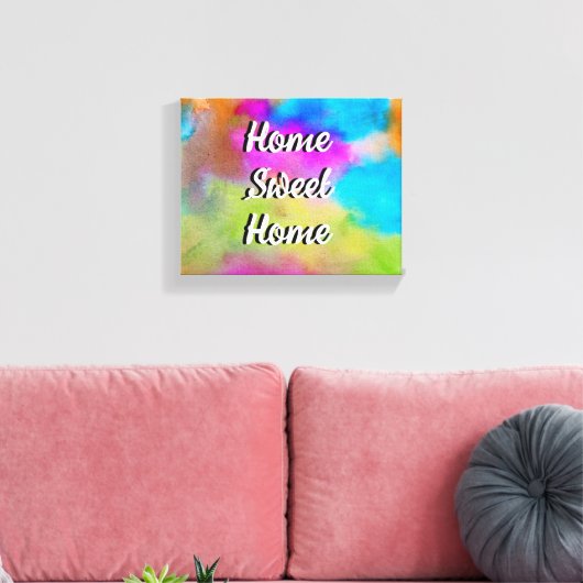 Home sweet home canvas (Insitu (Woonkamer))
