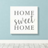 Home Sweet Home Canvas Afdruk (Insitu (Houten vloer))