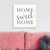 Home Sweet Home Canvas Afdruk (Insitu (Woonkamer))