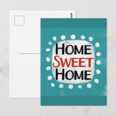 Home Sweet Home Carte postale (Devant / Derrière)