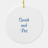 Home Sweet Home Ceramic Ornament (Achterkant)