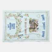 Home Sweet Home Cuisine Serviette Bleu coloré (Horizontal)