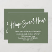 Home Sweet Home Écriture manuscrite Faire-part en  (Devant / Derrière)