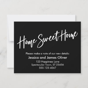 Home Sweet Home Écriture manuscrite Faire-part noi