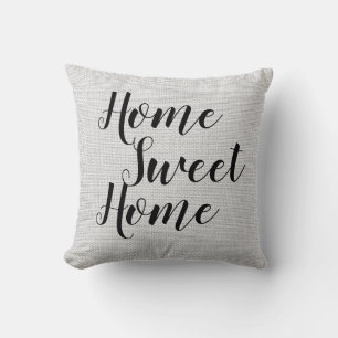 Home Sweet Home Elegant Rustic Country Farmhouse Kussen