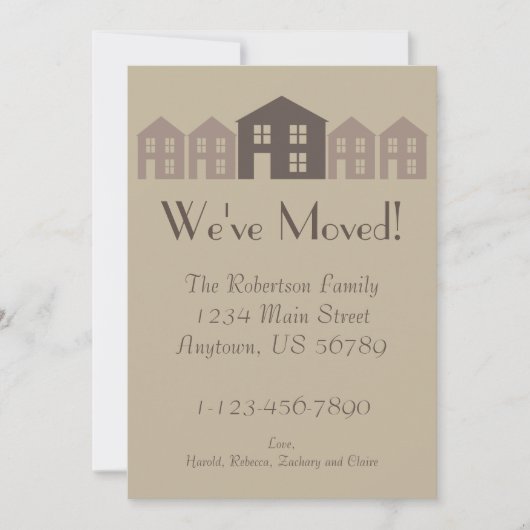 Home Sweet Home Faire-part (Devant)