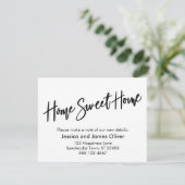 Home Sweet Home Faire-part d'écriture moderne (Debout devant)