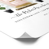 Home Sweet Home Familie Blush Roze Waterverf deur Poster (Hoek)