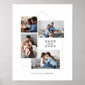 Home Sweet Home Familie Foto Collage Persoonlijk Poster (Voorkant)