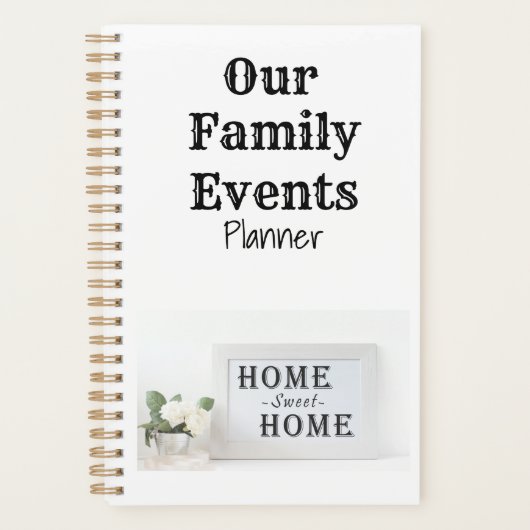 Home Sweet Home Family Events Planner (Voorkant)