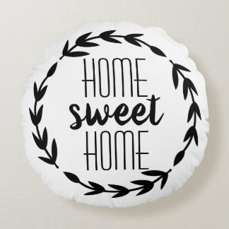 Home Sweet Home Farmhouse Pillow Rond Kussen