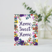 Home Sweet Home Floral Reef Briefkaart (Staand voorkant)