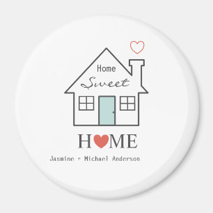 Home Sweet Home gepersonaliseerde Magnet Magneet