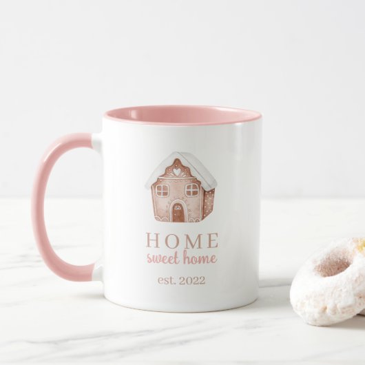 Home Sweet Home Gingerbread Mug (Avec donut)
