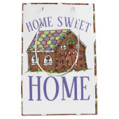 Home Sweet Home Gingerbrood House Holiday Medium Cadeauzakje (Voorkant)