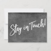 "Home Sweet Home" Grunge Grijs Aankondiging (Achterkant)