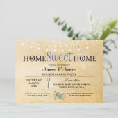 Home Sweet Home Houseréchauffe Party Invitation cl (Debout devant)