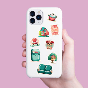 "Home Sweet Home" Huis Warming Stickers Set