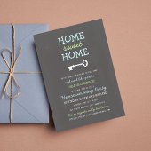 Home Sweet Home Invitation de chauffage domestique