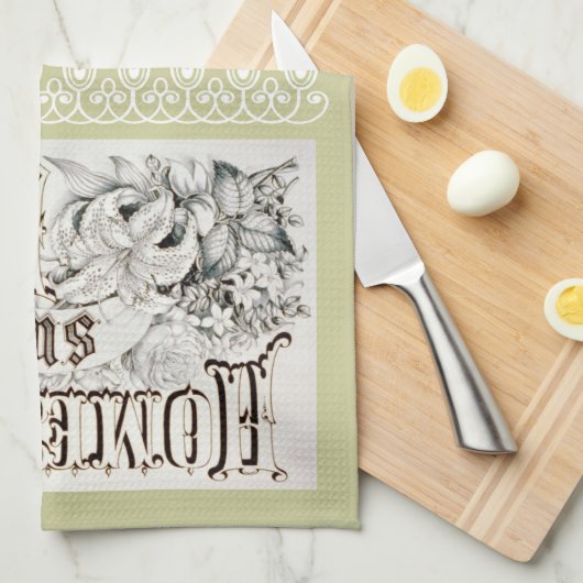 Home Sweet Home Kitchen Towel Theedoek (Quarter Fold)