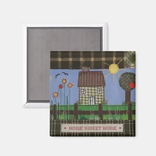 Home Sweet Home Koelkast Magneet (Voorkant / Achterkant)