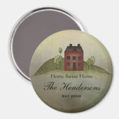 Home Sweet Home Koelkast Magneet (Voorkant / Achterkant)
