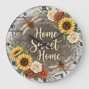 Home Sweet Home Libelle Bloemstuk Grote Klok