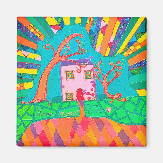 Home sweet home magneet (Voorkant)