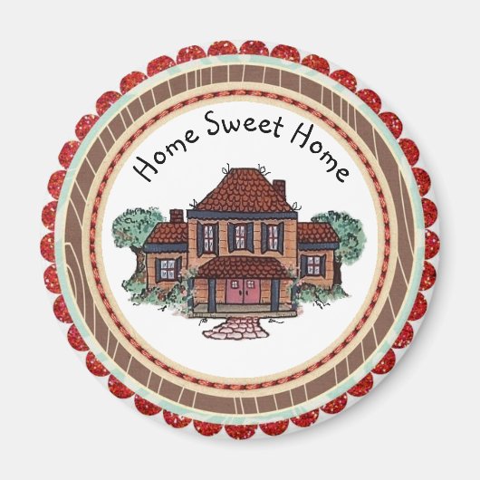 Home Sweet Home Magnet Magneet (Voorkant)
