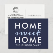 Home Sweet Home Marine Moving Faire-part Carte pos (Devant / Derrière)