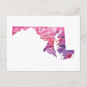 Home Sweet Home Maryland Briefkaart