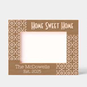 Home Sweet Home Modern Thema geëtste Lijsten Gegraveerde Lijstjes