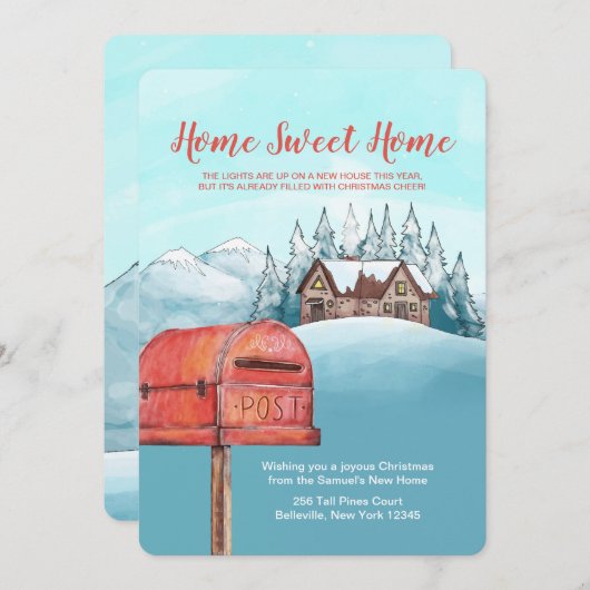 Home Sweet Home Moving Faire-part (Devant / Derrière)