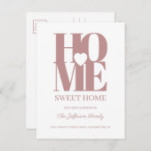 Home Sweet Home Moving Faire-part Carte postale (Devant / Derrière)