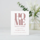 Home Sweet Home Moving Faire-part Carte postale (Debout devant)