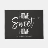Home Sweet Home | Naam aangepaste familie Deurmat (Voorkant)