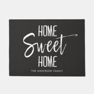 Home Sweet Home Naam aangepaste familie Deurmat