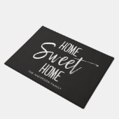 Home Sweet Home | Naam aangepaste familie Deurmat (Schuin)
