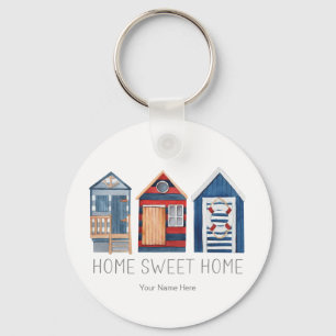 Home Sweet Home Nautical Summer Beach Hut Cabanas Sleutelhanger
