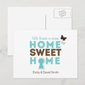 Home Sweet Home {new home} Carte postale (Devant / Derrière)