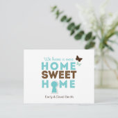 Home Sweet Home {new home} Carte postale (Debout devant)