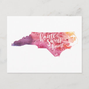 Home Sweet Home North Carolina Briefkaart