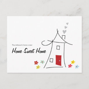 Home Sweet Home Nous Avons Déménagé Carte Postale