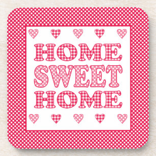 Home Sweet Home Onderzetter, Red en White Mix'n'Ma Bier Onderzetter