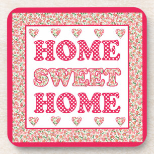 Home Sweet Home Onderzetters Red en White Mix'n'Ma