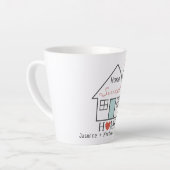 Home Sweet Home op maat Latte Mok (Linkerhoek)