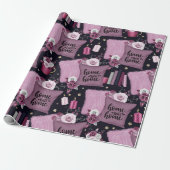 Home Sweet Home Patroon Cadeaupapier (Uitgerold)