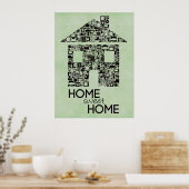 Home Sweet Home Peinture murale Poster (Cuisine)