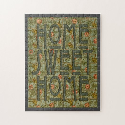 Home Sweet Home puzzle de style Art nouveau (Vertical)
